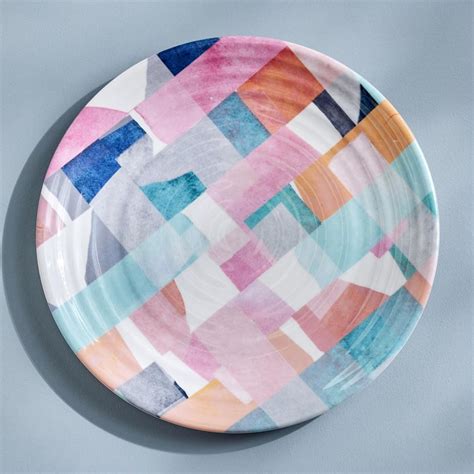 Buy Meadows Theme Melamine Printed Dinner Plate - 27cm from Home Centre ...
