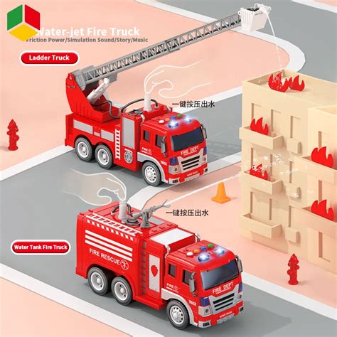 Friction Fire Rescue Truck | LMI-8030-61A– KidsROAR