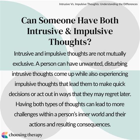 What Is the Difference Between Intrusive Vs. Impulsive Thoughts?