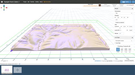 Topographic Surface Download and CNC Carving With Easel Pro Software ...