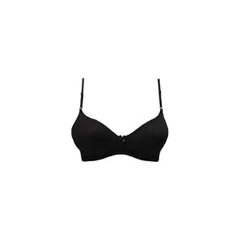 Buy Miss-T Non Padded Single Hook Bra 32B Black at Amazon.in