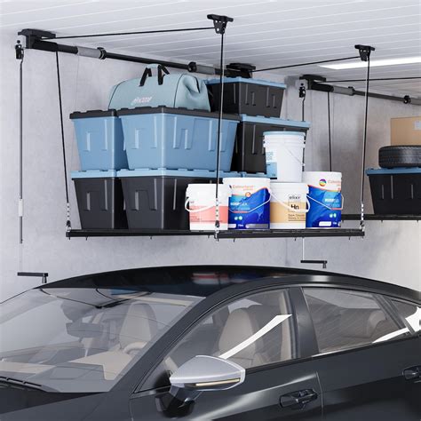 FLEXIMOUNTS Garage Lifting Metal Rack, 4x4 Ft India | Ubuy