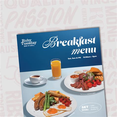 Ruby Tuesday Breakfast Menu 的图像结果