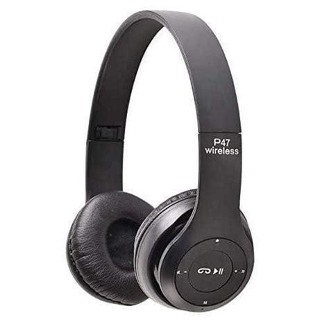 P47 Headphones Gaming Bluetooth Wireless Folding Headset Over Ear ...