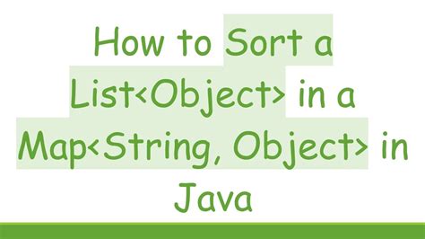 Image result for How to Sort a Map in Java