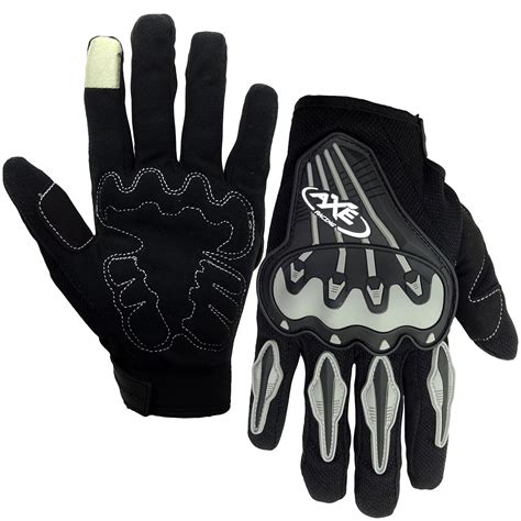 Pitzo Axe Racing Full Finger Riding Gloves (Black, Large) : Amazon.in ...
