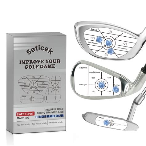 Buy Seticek Golf Impact Tape Set 300Pcs, Self-Teaching Sweet Spot and ...