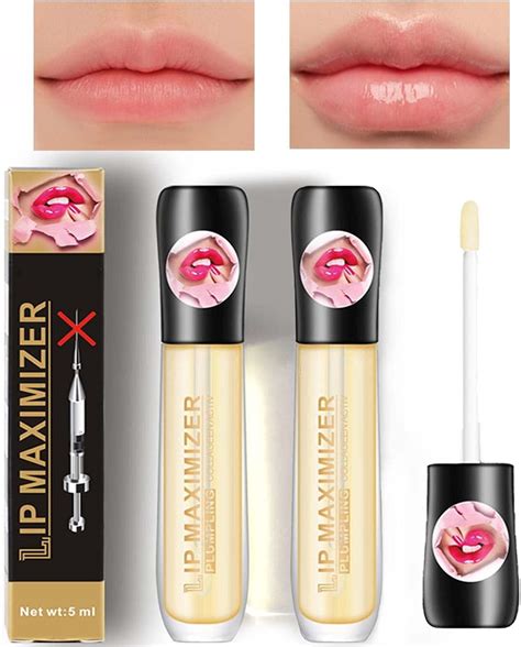 Lip Balm Plumping Lip Gloss,Clear Lip Oil Waterproof Liquid Lip Plumper ...