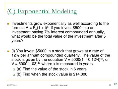 Exponential Modeling Examples 的图像结果