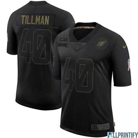 Pat Tillman Arizona Cardinals 40 Black Vapor Limited Jersey - Allprintify