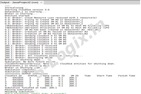 Pause and resume the simulation in Cloud Computing | S-Logix