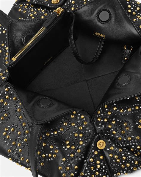 Studded Protea Shoulder Bag | VERSACE