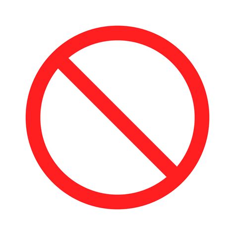 prohibición símbolo. advertencia es prohibido desde entrando circulo ...