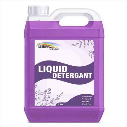 RAINBOW Liquid Detergent for washing machine and use for hand wash 5ltr ...