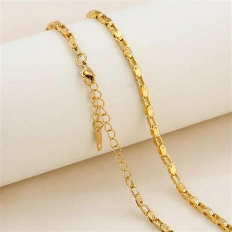 Geometric Box Disc Link Chain – Padmeya Store
