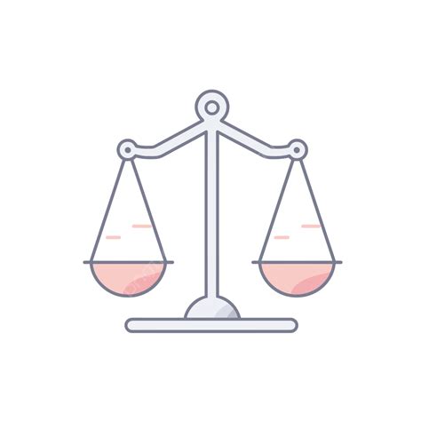 Red And Pink Scale Of Law Vector, Act, Lineal Icon, Flat Icon PNG and Vector with Transparent ...