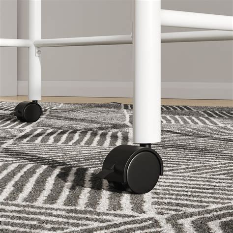 Buy Your Zone Beckett Kids Metal Rolling Writing Desk, White Online at ...