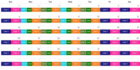Image result for Schedule Examples