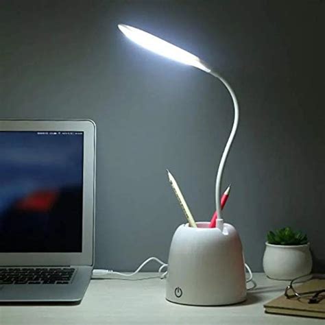 MGH Desk Lamp with Pen Holder Table Lamp with Pencil Stand for Home ...
