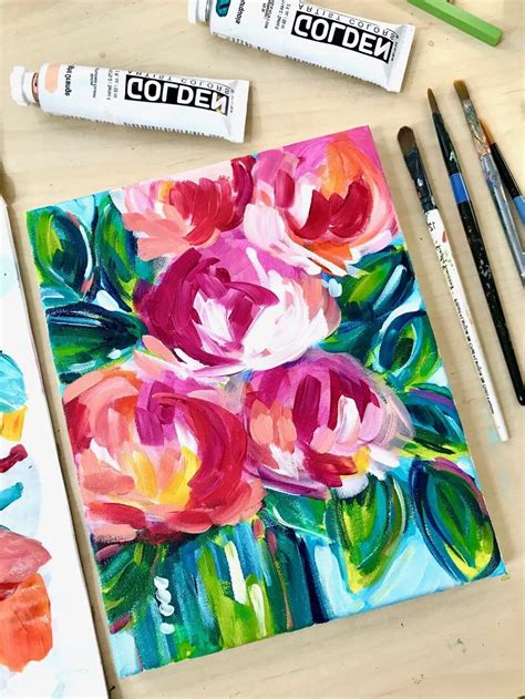Flower Painting Ideas For Beginners | Best Flower Site