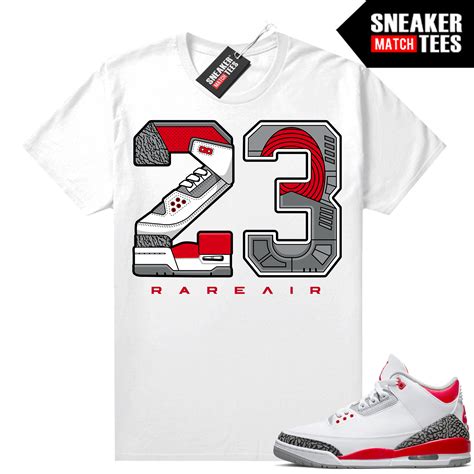 Fire red 3s sneaker tees | Fire Red Sneaker tees