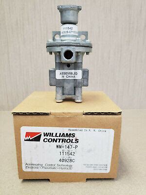 111542 / WM-147-P - RELAY VALVE (NORMALLY OPEN). WILLIAMS CONTROLS | eBay