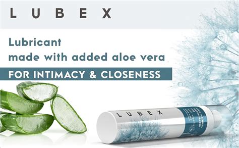 Lubex Lubricant Gel (Water-Based) Natural Lube with Aloe Vera for Her ...
