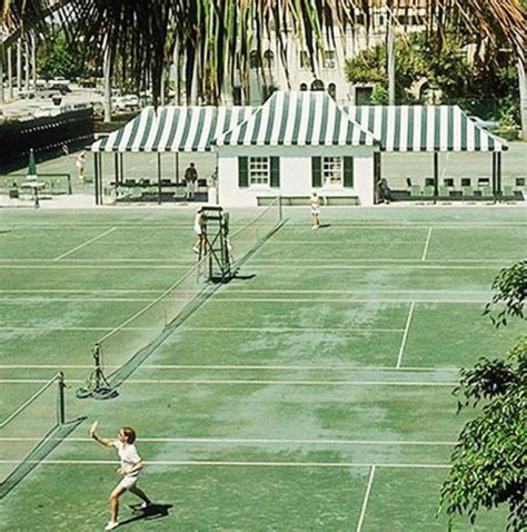 The Everglades Club, Palm Beach by Slim Aarons, 1968 | Old money, Places, Beach tennis