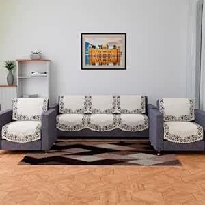 Kuber Industries Sofa Cover | Velvet Sofa Cover Set | Digital Painting ...