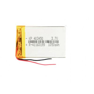 3.7V 1050mAH (Lithium Polymer) Lipo Rechargeable Battery Model KP-4034 ...