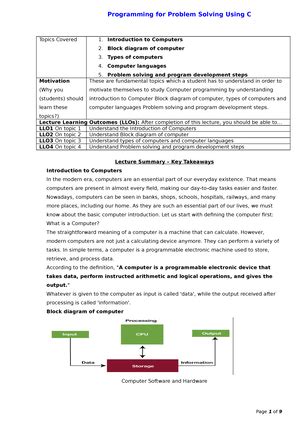 Managing Input and Output Operations - PROGRAMMING FOR PROBLEM SOLVING ...