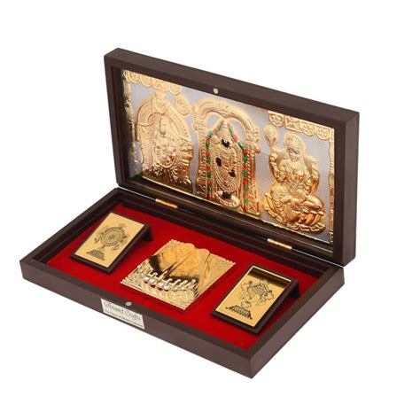 Anand Crafts Tirupati Balaji Idol with Charan Paduka