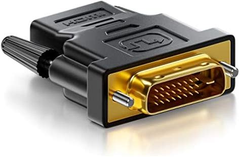 Microware DVI to HDMI Adapter, DVI-D 24+1 Male to HDMI Female High ...
