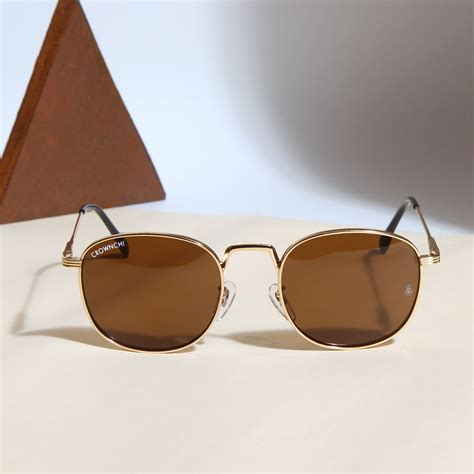 Martin Gold Brown Round Shades – Class Meets Comfort