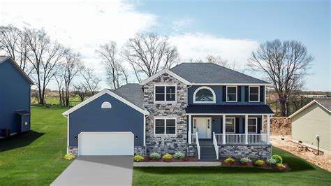 33 Blue Vinyl Siding House Ideas