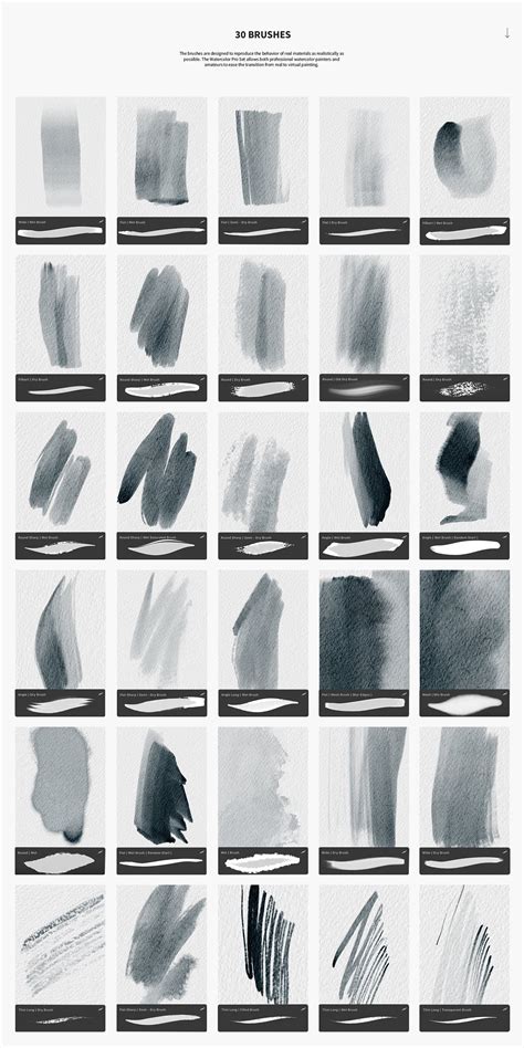 30 Watercolor Procreate Brushes - Procreate brushes