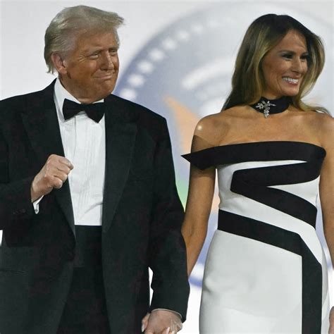 First Lady Melania Trump's Inauguration Ball Dress Photo