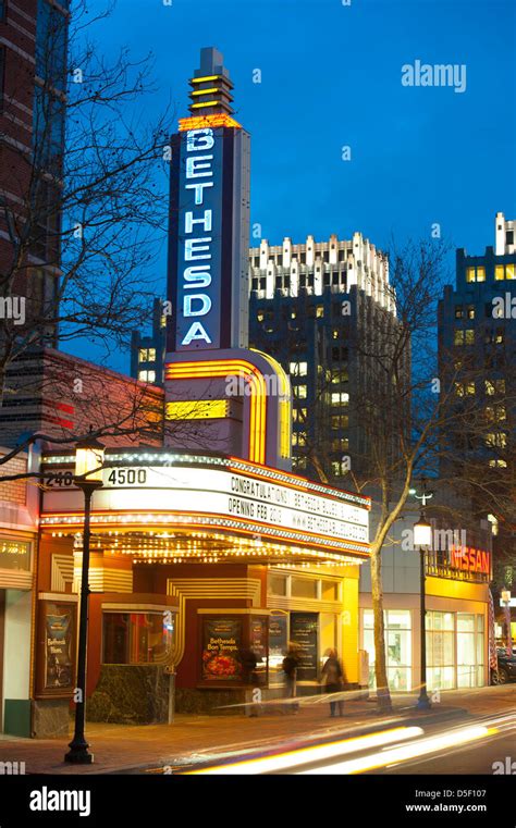 USA, Bethesda Maryland MD suburb of Washington DC. The old Bethesda ...