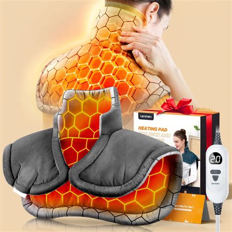 Amazon.com: Lenmen Graphene-Infused 1Min Fast Heating Pad, Deeper Pain ...