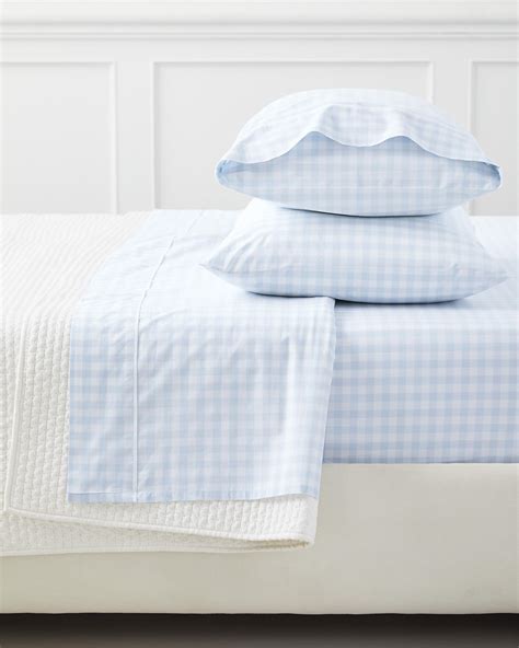 Gingham Percale Sheet Set | Serena and Lily