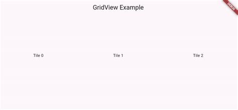 Griddelegate Flutter Example 的图像结果
