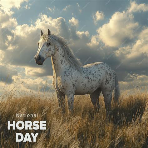 Creative Banner Design Template for National Horse Day | Premium AI ...