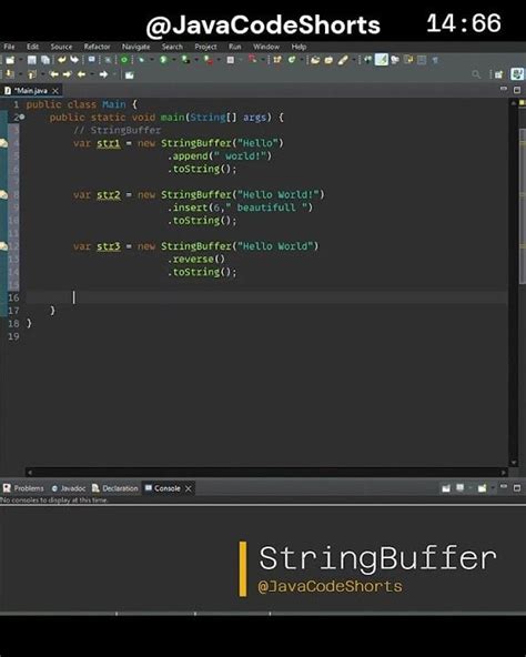 Image result for Java Program StringBuffer