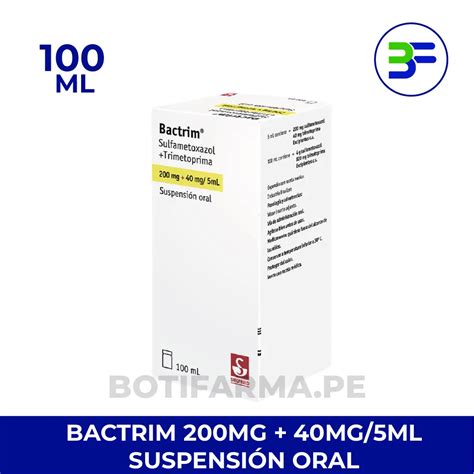Bactrim 200/40 Mg Suspensión 100 ML Lima