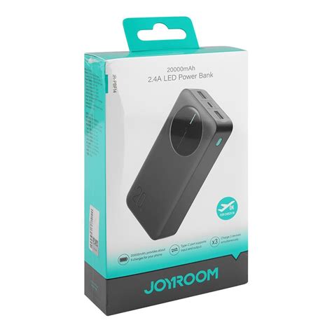 JOYROOM 2.4ALED POWER BANK - BLACK