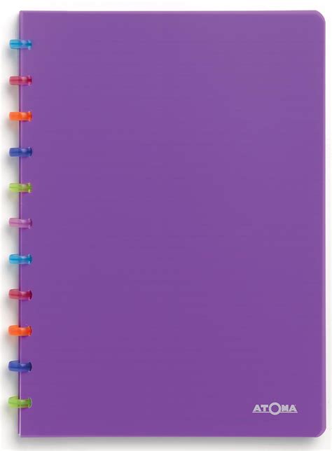 Atoma Tutti Frutti cahier, ft A5, 144 pages, commercieel quadrillé, transparant paars bij VindiQ ...