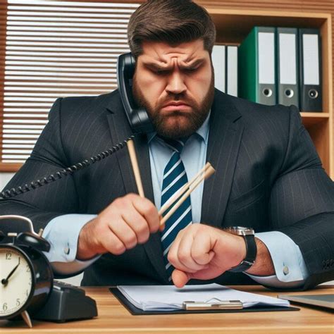 Stressful executive desk chatter | Premium AI-generated image