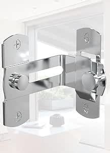 FAMOUS SHOP 90 Degree Flip Sliding Barn Door Lock,Stainless Steel Angle ...
