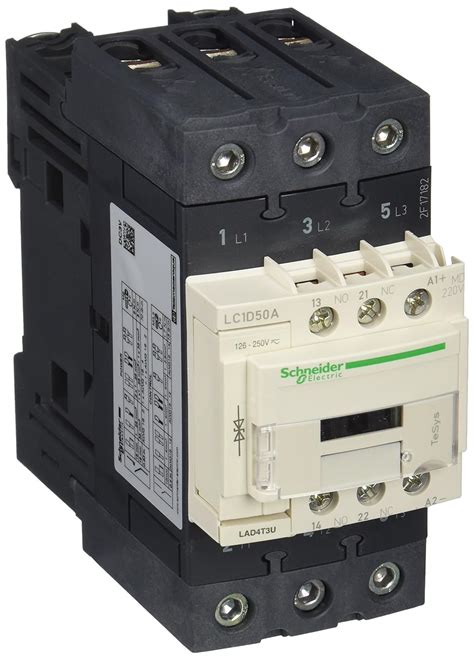 Schneider 3 Pole 50A Power Contactor-Lc1D50Amd : Amazon.in: Industrial ...