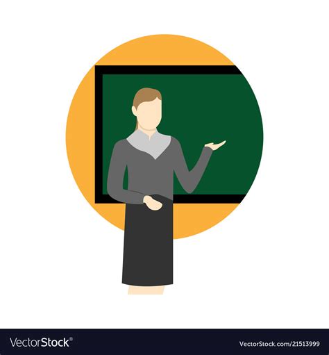 Teacher lecture school cartoon graphic design Vector Image